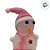 Enfeite Decorativo de Natal com Luz - Boneco de Neve com Cachecol - Rosa - 18cm - 1 unidade - Rizzo - Imagem 3