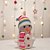 Enfeite Decorativo de Natal com Luz - Boneco de Neve com Cachecol - Rosa/Azul/Branco/Amarelo - 18cm - 1 unidade - Rizzo - Imagem 1