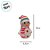 Enfeite Decorativo de Natal com Luz - Boneco de Neve com Cachecol - Rosa/Azul/Branco/Amarelo - 18cm - 1 unidade - Rizzo - Imagem 2