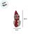Enfeite Decorativo de Natal com Luz - Boneco de Neve com Cachecol - Rosa - 24cm - 1 unidade - Rizzo - Imagem 2