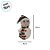Enfeite Decorativo de Natal com Luz - Boneco de Neve com Cachecol - Prata/Verde/Vermelho - 24cm - 1 unidade - Rizzo - Imagem 2