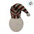 Enfeite Decorativo de Natal com Luz - Boneco de Neve com Cachecol - Prata/Verde/Vermelho - 24cm - 1 unidade - Rizzo - Imagem 4