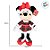 Pelúcia Minnie Mouse de Natal - Xadrez Verde e Vermelha - 45cm - 1 unidade - Disney Original - Rizzo - Imagem 3