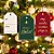 Tags Decorativa de Natal - Desejos Natalinos - 8x5cm - 12 unidades - Cromus - Rizzo - Imagem 1