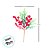 Galho Decorativo de Natal - Folhas com Frutas e Bengala Doce - 29,5x14x6,5cm - 1 unidade - Cromus - Rizzo - Imagem 4