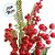 Galho Decorativo de Natal  - Frutinhas e Ramos - 41x26x6,5cm - 1 unidade - Cromus - Rizzo - Imagem 3