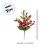 Galho Decorativo de Natal  - Frutinhas e Ramos - 41x26x6,5cm - 1 unidade - Cromus - Rizzo - Imagem 4