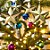 Enfeite Para Pendurar de Natal - Estrela Ouro Lisa e Glitter - 6,2x6,5x2,5cm - 12 unidades - Cromus - Rizzo - Imagem 1