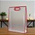 Sacola Transparente Fosca Pvc Alça Plana Vermelho - 40x30x12cm - 12 unidades - Rizzo - Imagem 1