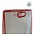 Sacola Transparente Fosca Pvc Alça Plana Vermelho - 40x30x12cm - 12 unidades - Rizzo - Imagem 2