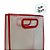 Sacola Transparente Fosca Pvc Alça Plana Vermelho - 27x21x11cm - 12 unidades - Rizzo - Imagem 2
