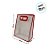 Sacola Transparente Fosca Pvc Alça Plana Vermelho - 27x21x11cm - 12 unidades - Rizzo - Imagem 3