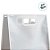 Sacola Transparente Fosca Pvc Alça Plana Branco - 40x30x12cm - 12 unidades - Rizzo - Imagem 2
