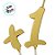 Vela Pick Decorativa +1 - Ouro Metalizada - 3x11,5cm - 1 unidade - Regina - Rizzo - Imagem 2
