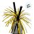 Canudo De Papel Preto Com Franja - Dourado - 20cm - 10 unidades - Artlille  - Rizzo - Imagem 3