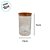Pote de Vidro Hermético com Tampa de Bambu - 10x15cm - 1000ml  - 24 unidades - Rizzo - Imagem 2