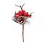 Pick Decorativo de Natal - Frutas e Pinha - 18cm - 1 unidade - Cromus - Rizzo - Imagem 1
