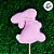 Pick Decorativo de Páscoa - Coelho Rosa - 1 unidade - Rizzo - Imagem 3