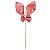 Pick Decorativo de Páscoa - Orelhas Florais - Rosa - 1 unidade - Cromus - Rizzo - Imagem 1