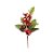 Pick Decorativo de Natal - Folhas, Frutas e Pinha - 25cm - 1 unidade - Cromus - Rizzo - Imagem 1