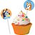 Pick Decorativo para Doces - Bluey - 8 unidades - Festcolor - Rizzo - Imagem 1