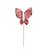 Pick Decorativo de Páscoa - Orelhas Florais - Rosa - 1 unidade - Cromus - - Imagem 1