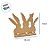Display de Mesa em MDF - Coelhos com Pompom - 18x18,5cm - 1 unidade - Rizzo - Imagem 2