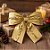 Laço Lamê Dourado Brilhante e Galão M - 24x27x6cm - 1 unidade - Rizzo - Imagem 1