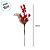 Galho Decorativo de Natal - Berry - Vermelho - 33cm - 1 unidade - Cromus - Rizzo - Imagem 2