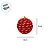 Bolas de Natal - Vermelho e Branco Matte - 8cm - 3 unidades - Cromus - Rizzo - Imagem 2