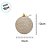 Bolas de Natal - Branco e Dourado - 10cm - 3 unidades - Cromus - Rizzo - Imagem 2