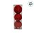 Bolas de Natal - Vermelho Glitter - 8cm - 3 unidades - Cromus - Rizzo - Imagem 3