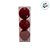 Bolas de Natal - Vermelho Glitter - 10cm - 3 unidades - Cromus - Rizzo - Imagem 3