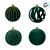 Bolas de Natal em Tubo - Kit Grande Verde - 10x10cm  - 20 unidades - Rizzo - Imagem 3