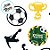 Pick Decorativo para Doces - Festa Futebol - 11x5cm - 8 unidades - Regina - Rizzo - Imagem 2
