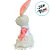 Enfeite decorativo de Páscoa - Coelha com Roupa de Bolinhas - 14x32x8cm - 1 unidade - Rizzo - Imagem 2