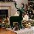 Enfeite Decorativo de Natal em Veludo - Rena em Pé Verde - 40cm - 1 unidade - Rizzo - Imagem 1