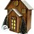 Casinha Decorativa De Natal Com LED - Marrom - 14cm - 1 unidade - Rizzo - Imagem 2