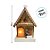 Casinha Decorativa De Natal Com LED - Marrom - 26cm  - 1 unidade - Rizzo - Imagem 3