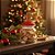 Pote Decorativo de Vidro de Natal - GirgerBread - 18,7cm  - 1 unidade - Cromus - Rizzo - Imagem 1
