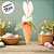 Enfeite Para Pendurar de Páscoa - Cenoura com Coelho Branco - 23x6cm - 1 unidade - Cromus - Rizzo - Imagem 4