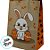 Sacola de Papel Kraft - Páscoa Rabbit - 20x15x24cm - 1 unidade - Rizzo - Imagem 2