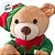 Pelúcia de Natal com Som e Movimento - Urso Dançarino - 31,5cm - 1 unidade - Rizzo - Imagem 3