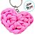 Chaveiro Coração Croche - Rosa - 5,5x5cm - 1 unidade - Rizzo - Imagem 2