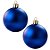 Bolas De Natal - Fosca Azul Escuro - 12cm - 2 unidades - Rizzo - Imagem 1