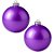 Bolas De Natal - Lisa Roxo - 12cm - 2 unidades - Rizzo - Imagem 1