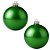Bolas De Natal - Lisa Verde Claro - 12cm - 2 unidades - Rizzo - Imagem 1