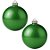 Bolas De Natal - Perolada Verde Escuro - 12cm - 2 unidades - Rizzo - Imagem 1