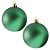 Bolas De Natal - Glitter Verde Escuro - 12cm - 2 unidades - Rizzo - Imagem 1