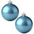Bolas De Natal - Perolada Azul Claro - 12cm - 2 unidades - Rizzo - Imagem 1